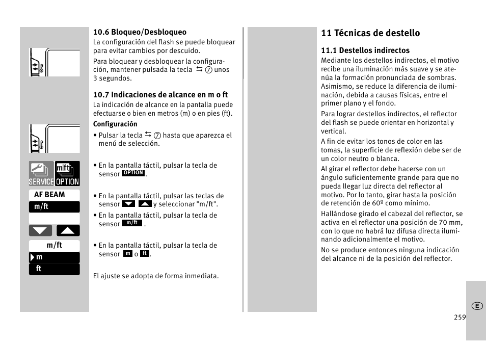 11 técnicas de destello | Metz MECABLITZ 52 AF-1 digital Pentax User Manual | Page 259 / 278