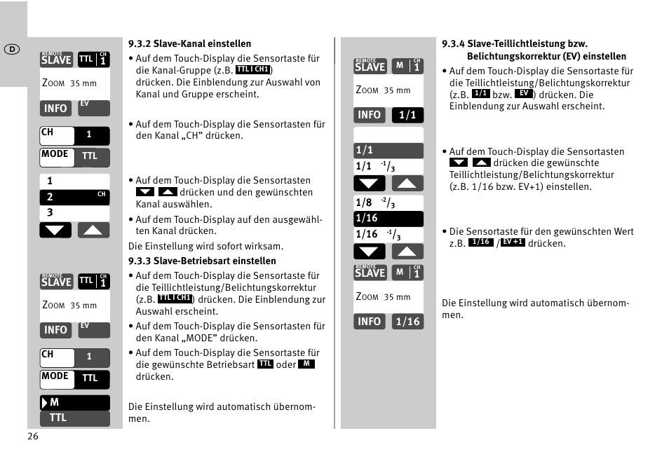 Metz MECABLITZ 52 AF-1 digital Pentax User Manual | Page 26 / 278
