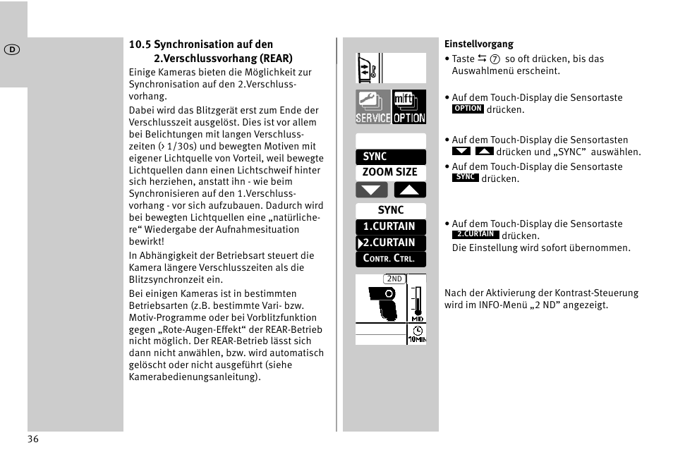 Metz MECABLITZ 52 AF-1 digital Pentax User Manual | Page 36 / 278