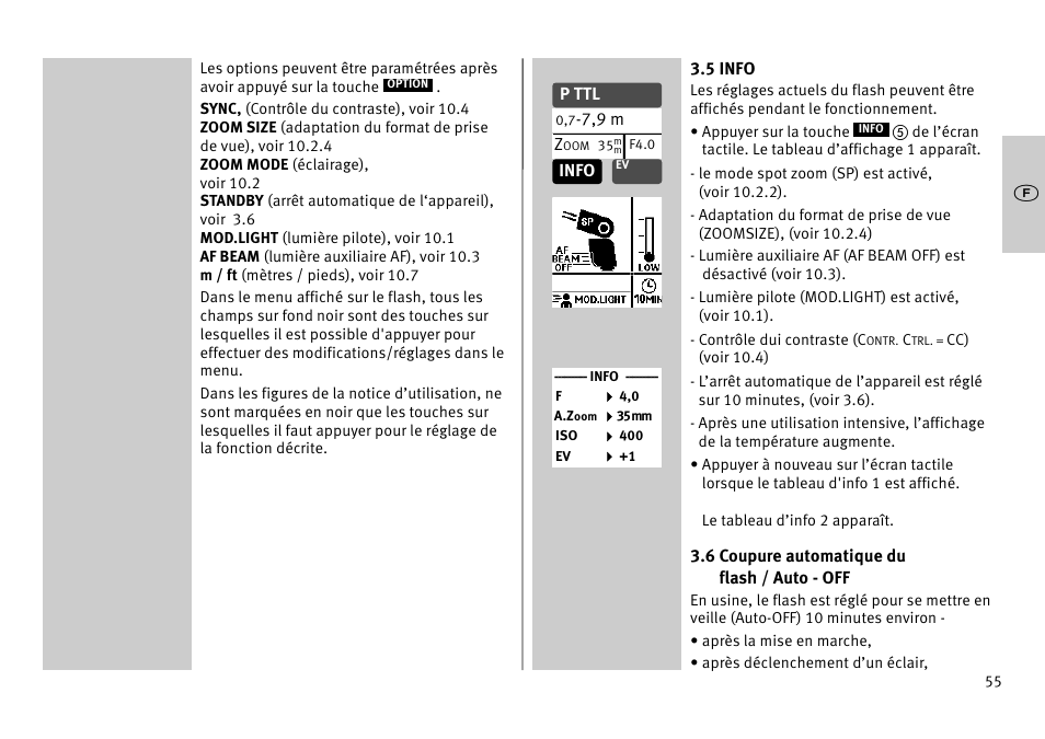 Metz MECABLITZ 52 AF-1 digital Pentax User Manual | Page 55 / 278