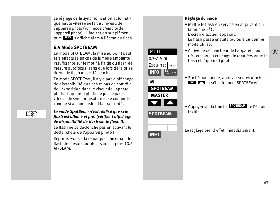 Metz MECABLITZ 52 AF-1 digital Pentax User Manual | Page 63 / 278
