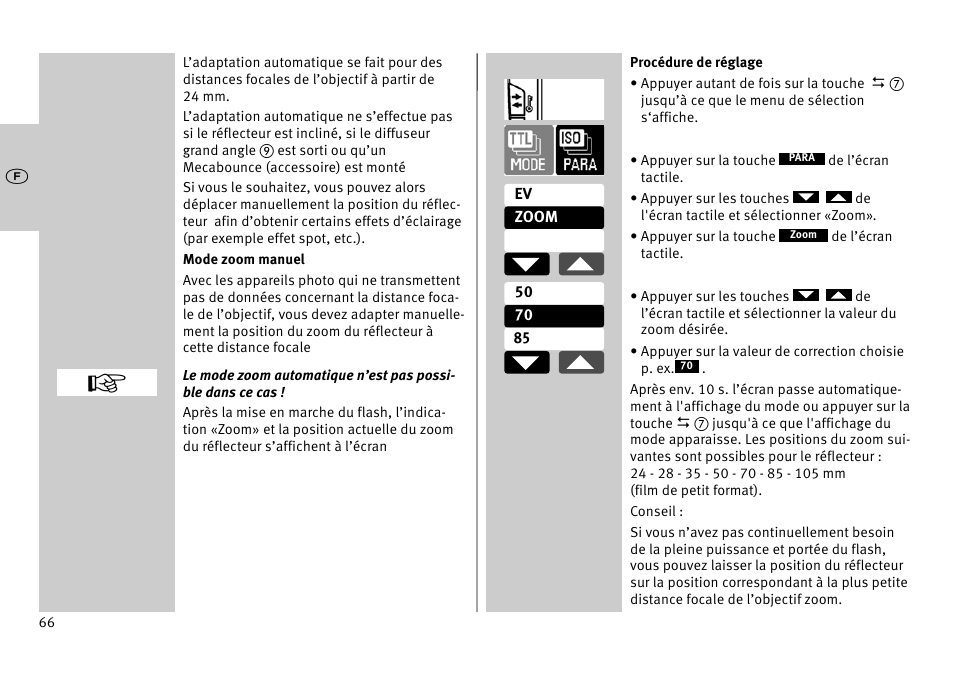 Metz MECABLITZ 52 AF-1 digital Pentax User Manual | Page 66 / 278