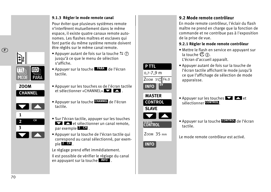 Metz MECABLITZ 52 AF-1 digital Pentax User Manual | Page 70 / 278