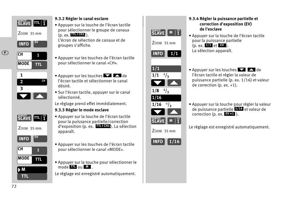 Metz MECABLITZ 52 AF-1 digital Pentax User Manual | Page 72 / 278