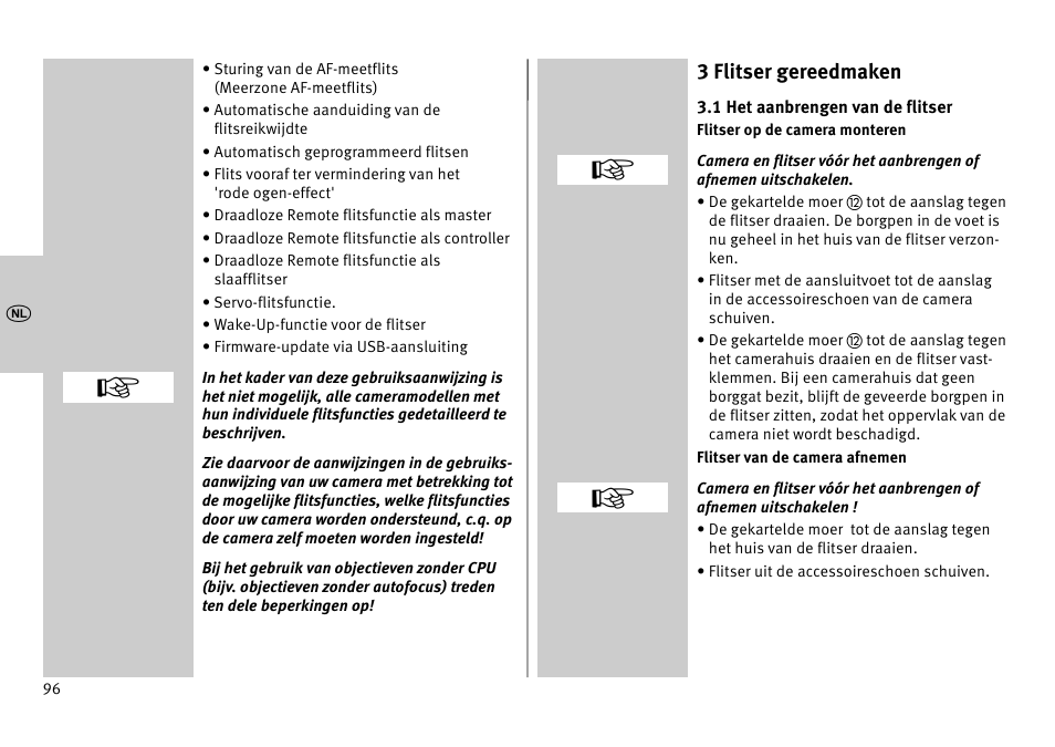Metz MECABLITZ 52 AF-1 digital Pentax User Manual | Page 96 / 278