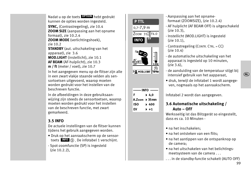 Metz MECABLITZ 52 AF-1 digital Pentax User Manual | Page 99 / 278