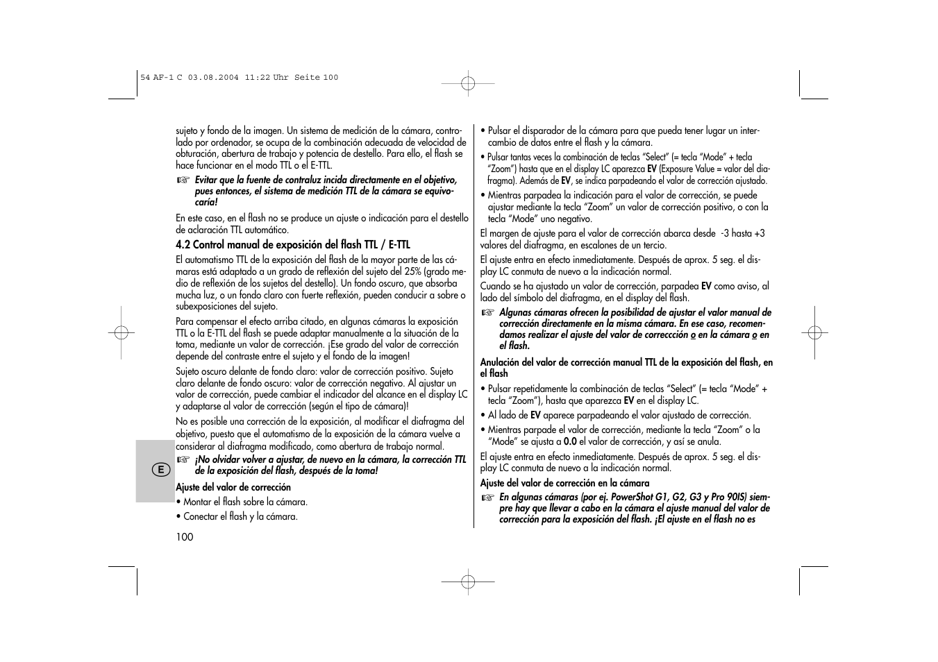 Metz MECABLITZ 54 AF-1 Canon User Manual | Page 100 / 120