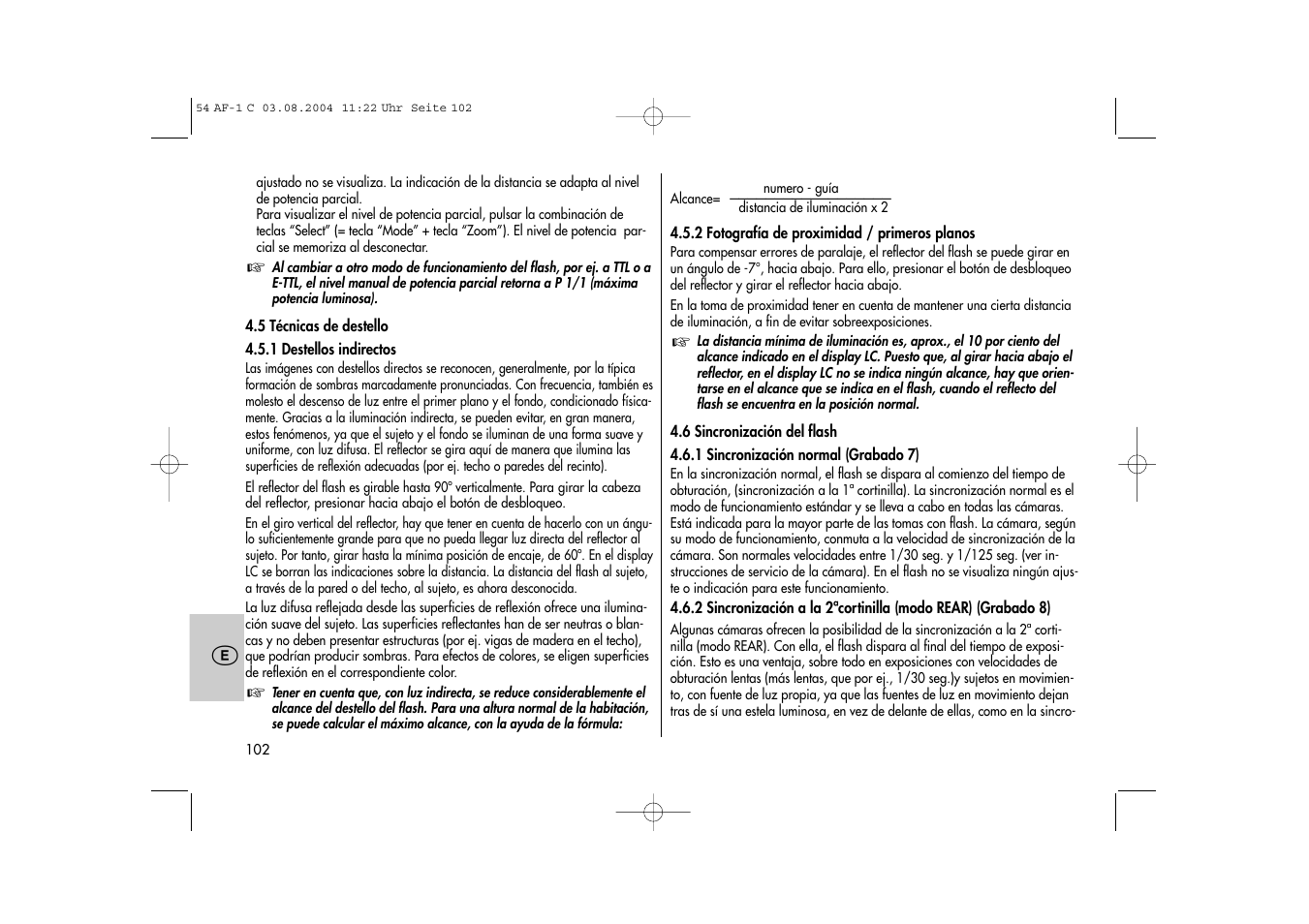 Metz MECABLITZ 54 AF-1 Canon User Manual | Page 102 / 120