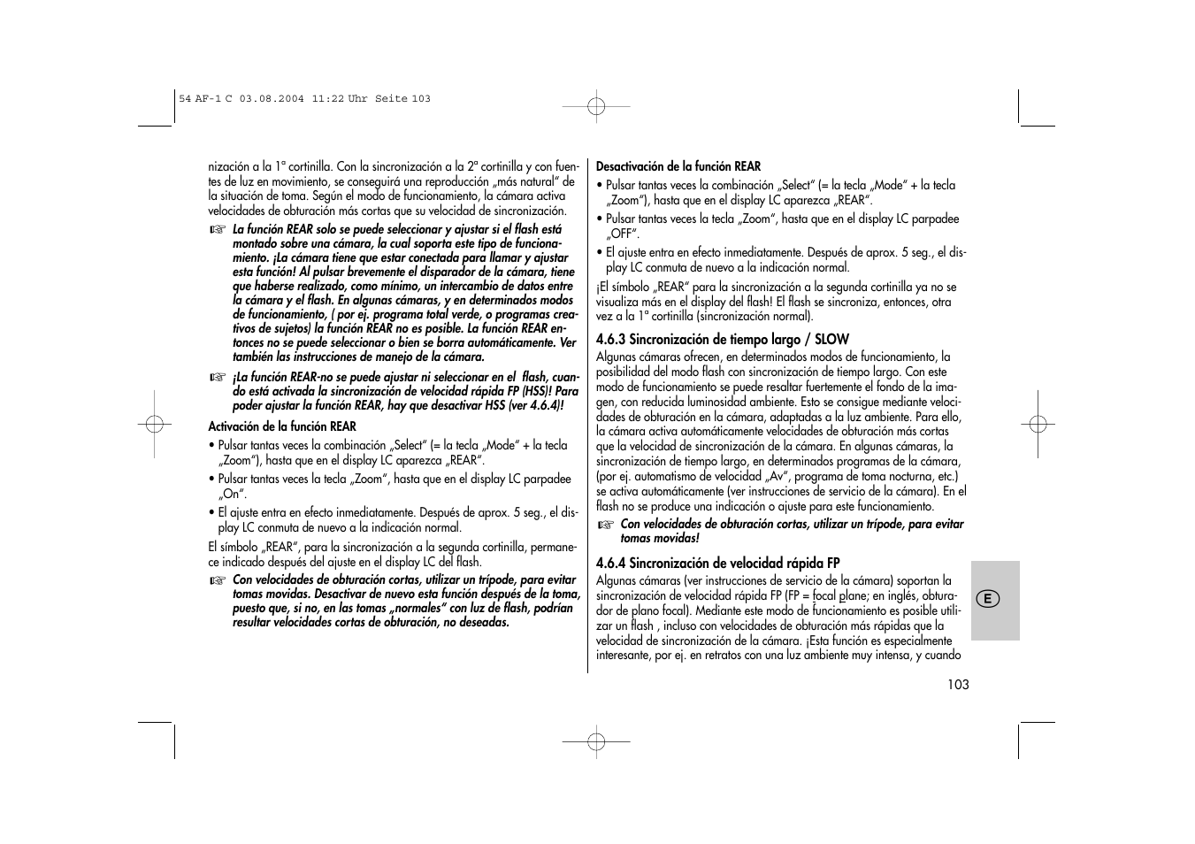 Metz MECABLITZ 54 AF-1 Canon User Manual | Page 103 / 120
