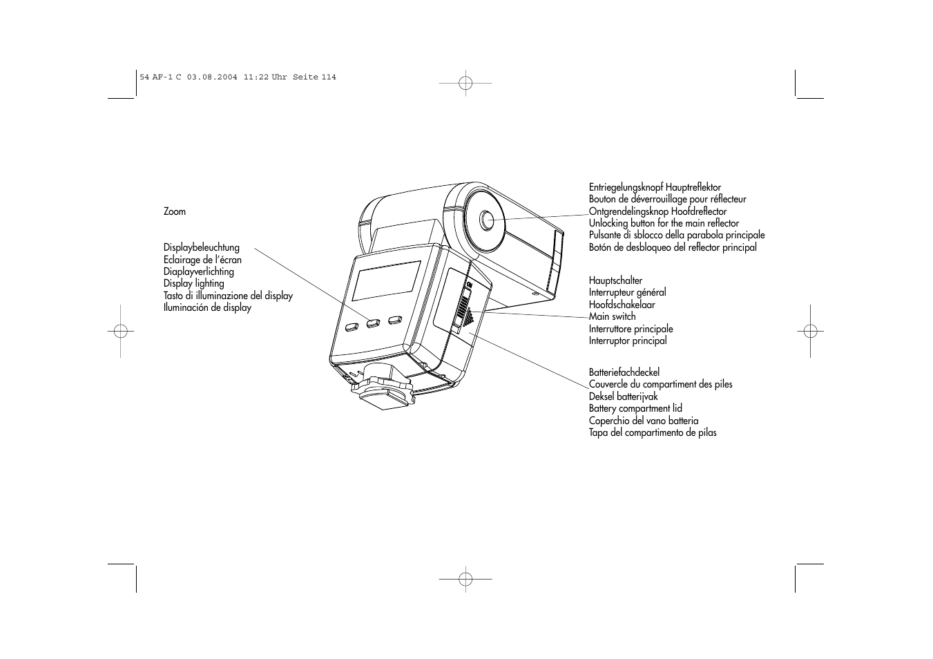 Metz MECABLITZ 54 AF-1 Canon User Manual | Page 114 / 120