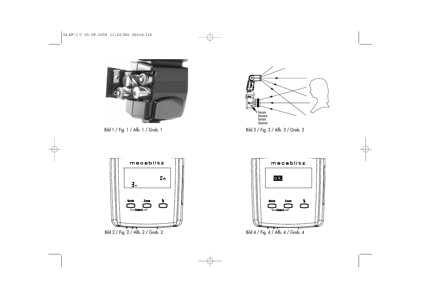 Metz MECABLITZ 54 AF-1 Canon User Manual | Page 116 / 120
