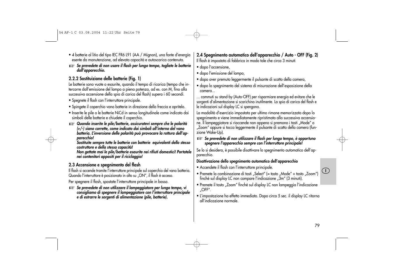 Metz MECABLITZ 54 AF-1 Canon User Manual | Page 79 / 120