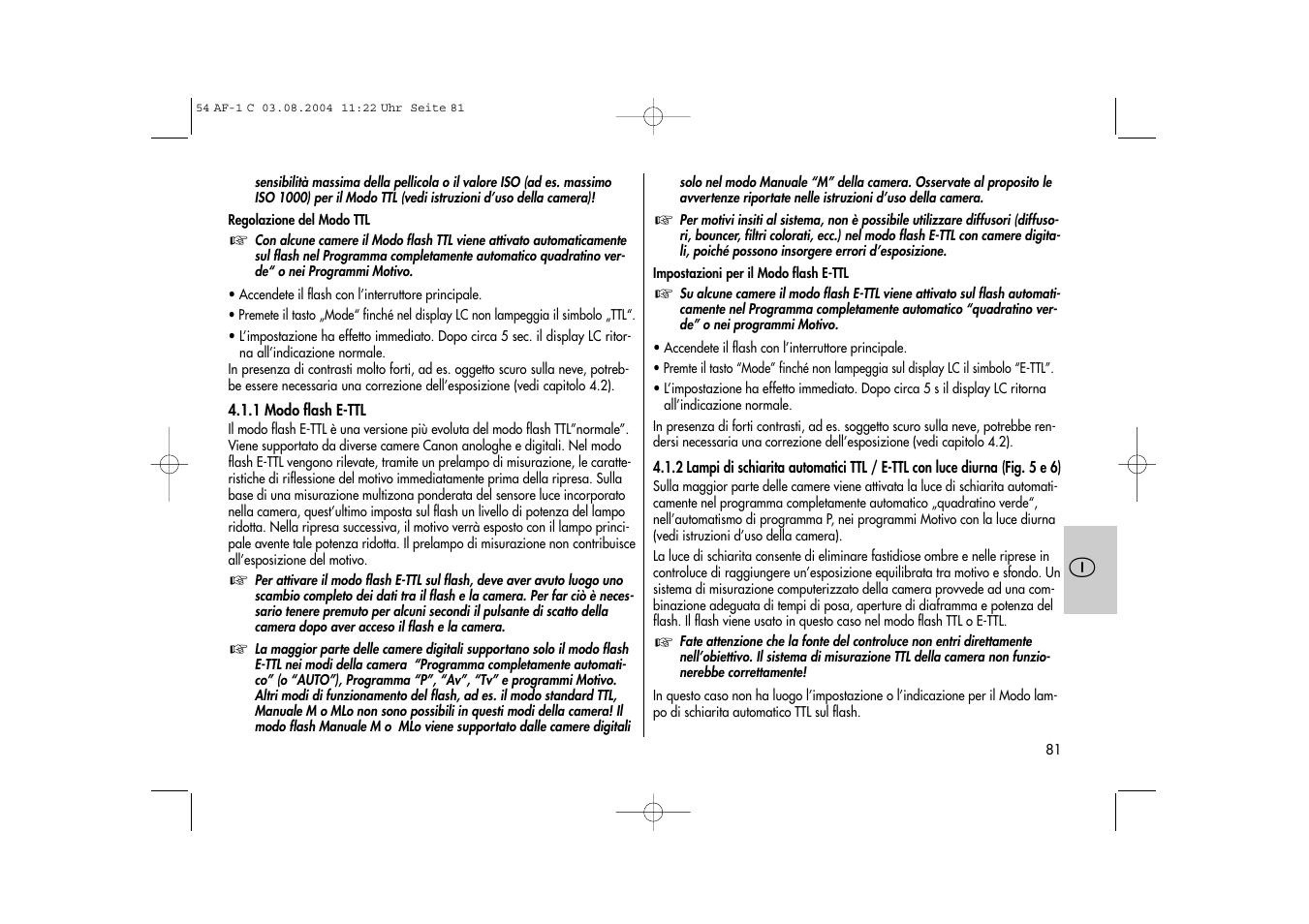 Metz MECABLITZ 54 AF-1 Canon User Manual | Page 81 / 120