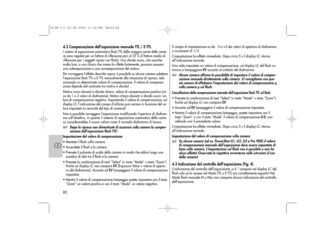 Metz MECABLITZ 54 AF-1 Canon User Manual | Page 82 / 120