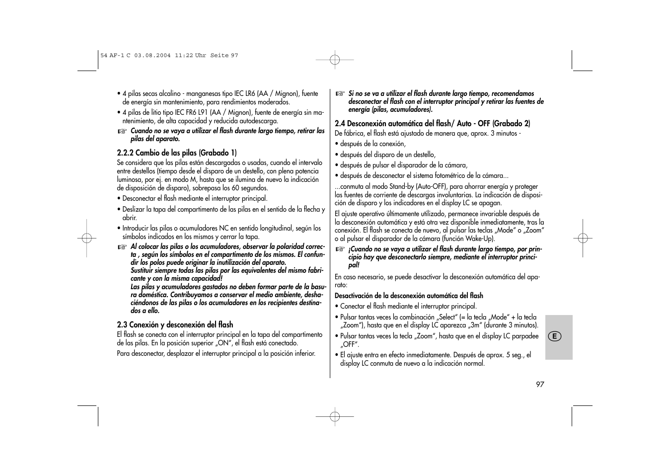 Metz MECABLITZ 54 AF-1 Canon User Manual | Page 97 / 120