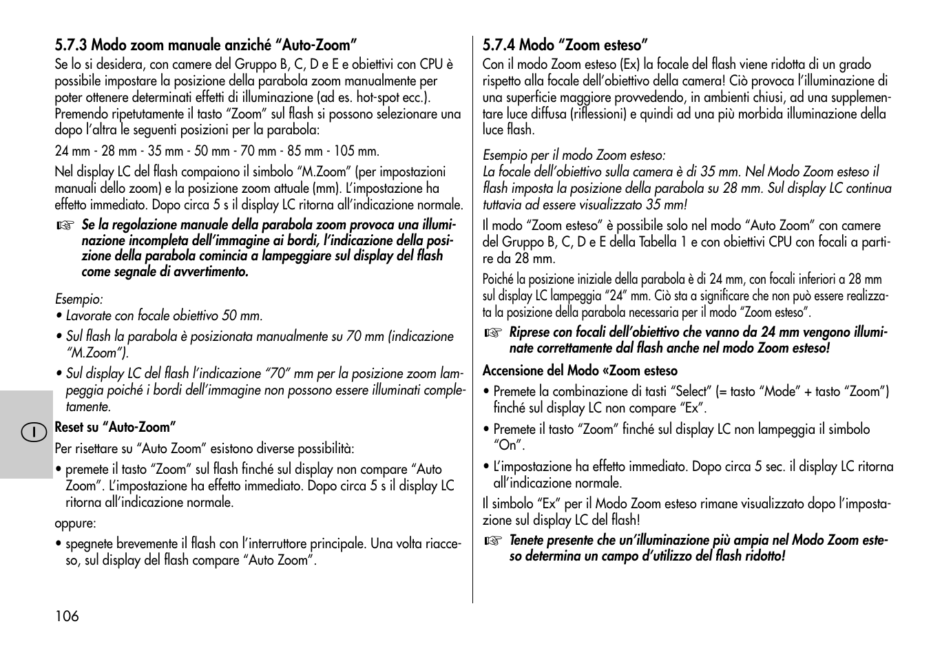 Metz MECABLITZ 54 AF-1 Nikon User Manual | Page 106 / 142