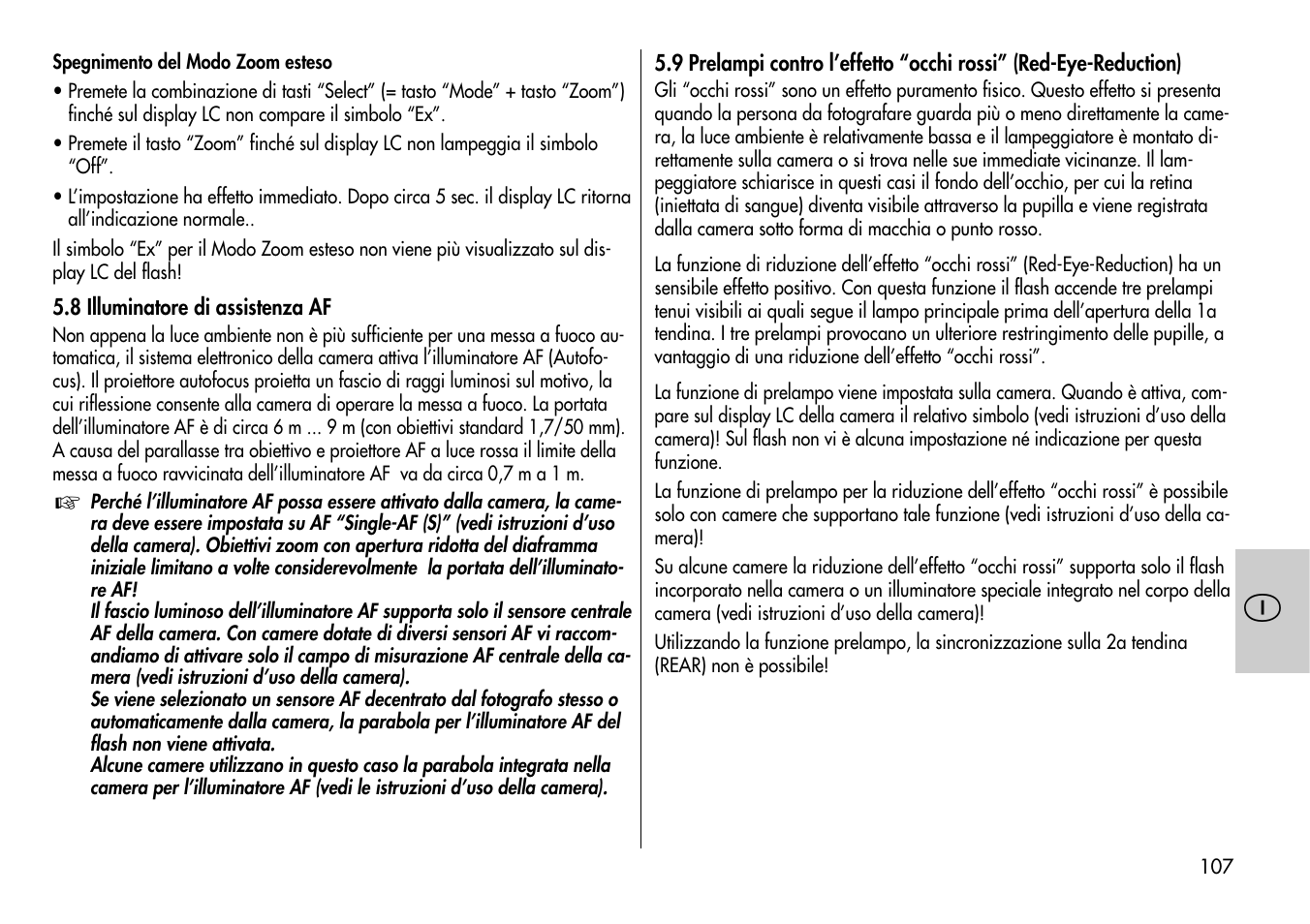 Metz MECABLITZ 54 AF-1 Nikon User Manual | Page 107 / 142