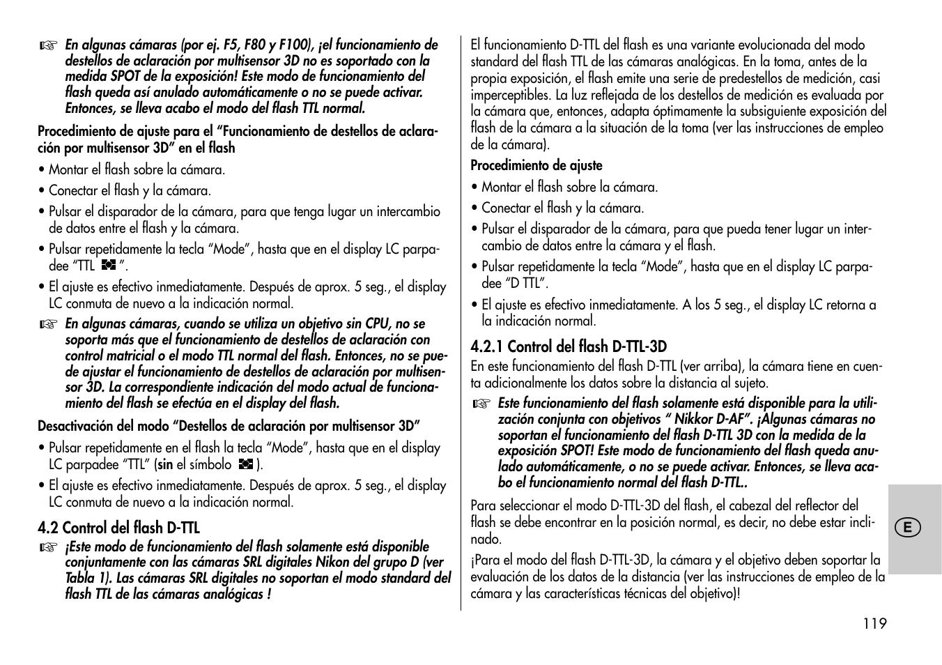 Metz MECABLITZ 54 AF-1 Nikon User Manual | Page 119 / 142