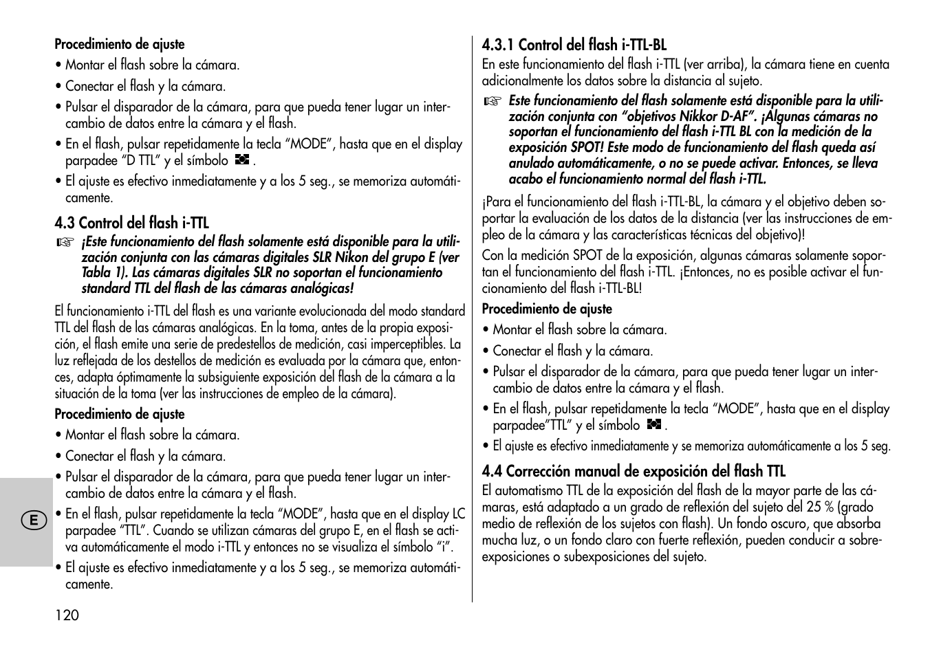 Metz MECABLITZ 54 AF-1 Nikon User Manual | Page 120 / 142