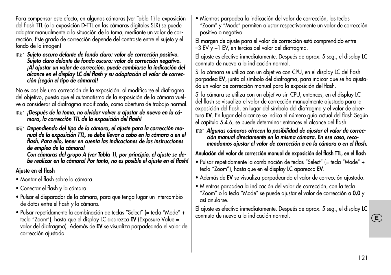 Metz MECABLITZ 54 AF-1 Nikon User Manual | Page 121 / 142