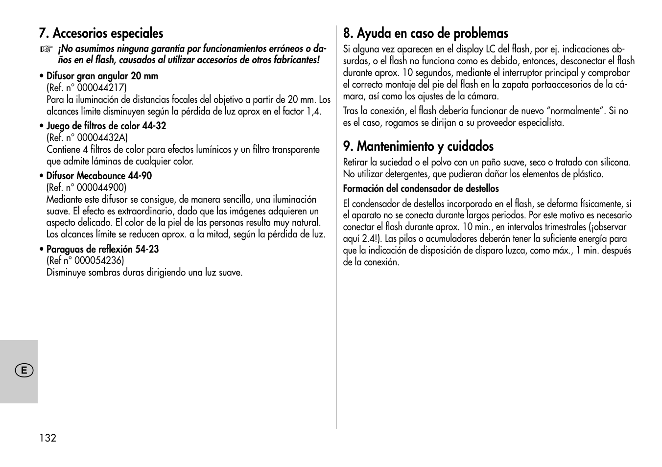 Metz MECABLITZ 54 AF-1 Nikon User Manual | Page 132 / 142
