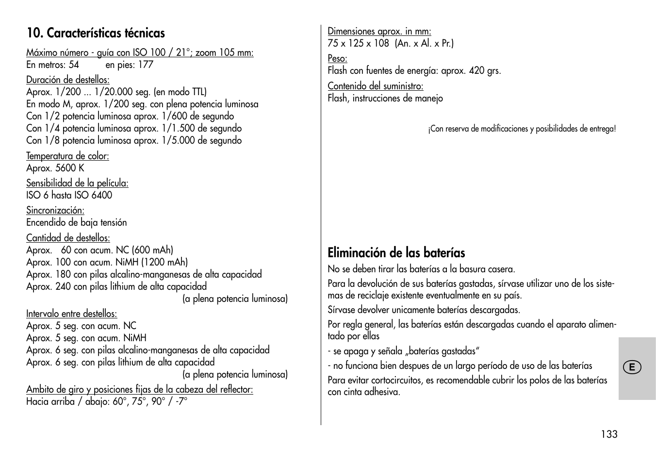 Metz MECABLITZ 54 AF-1 Nikon User Manual | Page 133 / 142