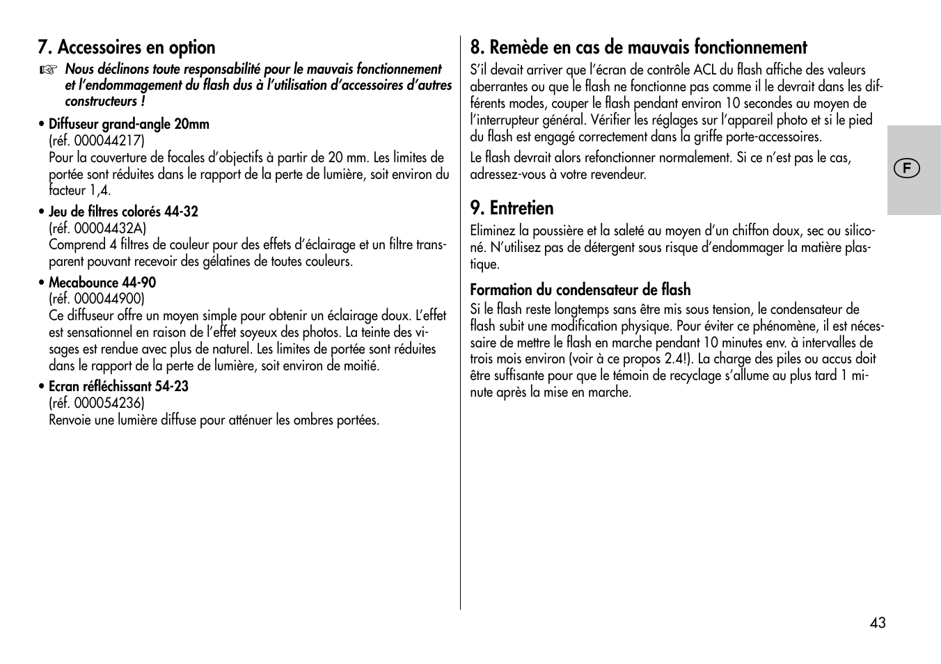 Metz MECABLITZ 54 AF-1 Nikon User Manual | Page 43 / 142