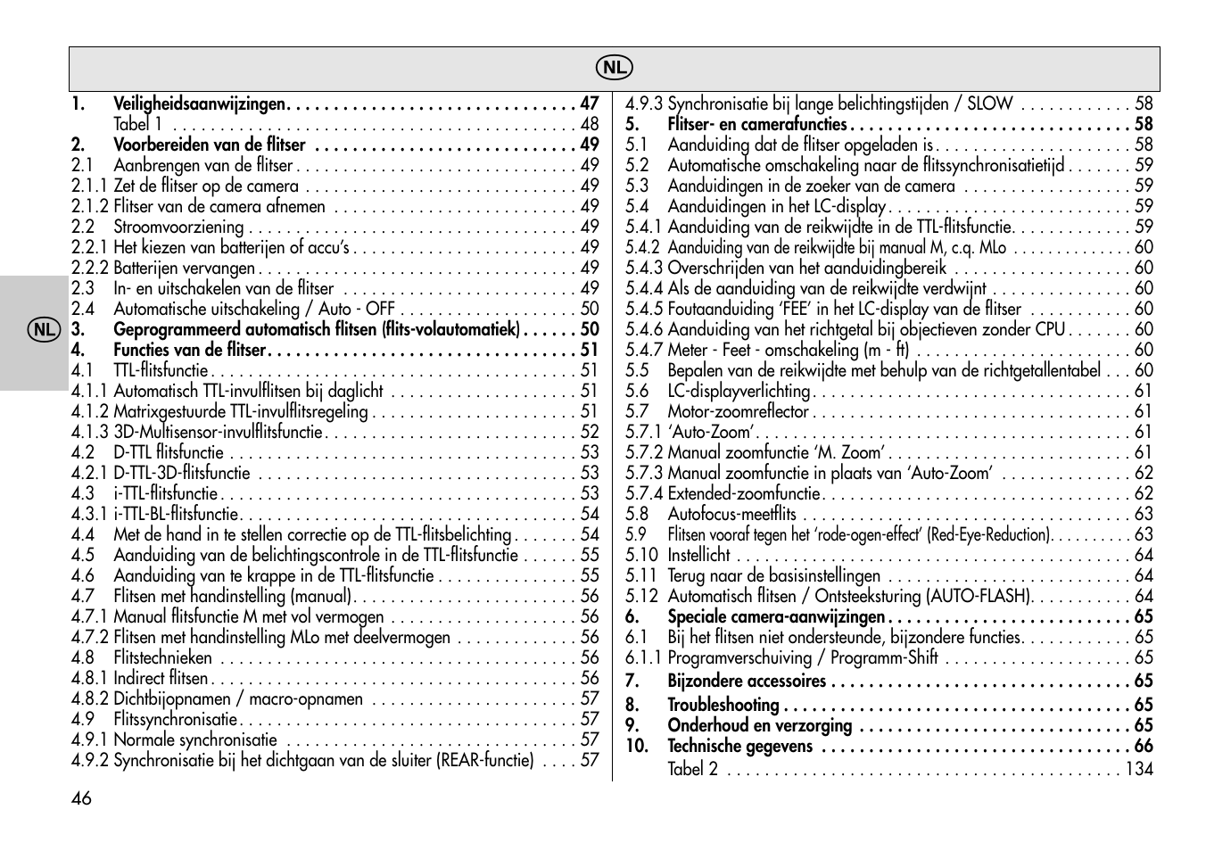 Metz MECABLITZ 54 AF-1 Nikon User Manual | Page 46 / 142