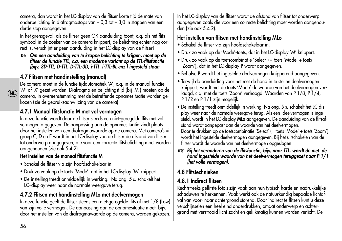 Metz MECABLITZ 54 AF-1 Nikon User Manual | Page 56 / 142