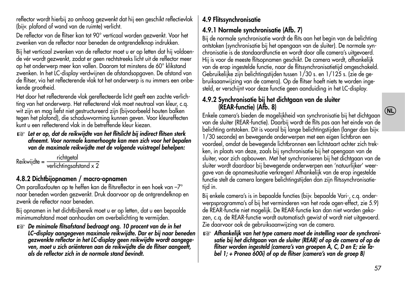 Metz MECABLITZ 54 AF-1 Nikon User Manual | Page 57 / 142