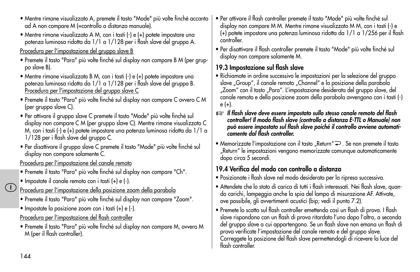 Metz MECABLITZ 58 AF-1 digital Canon User Manual | Page 144 / 190