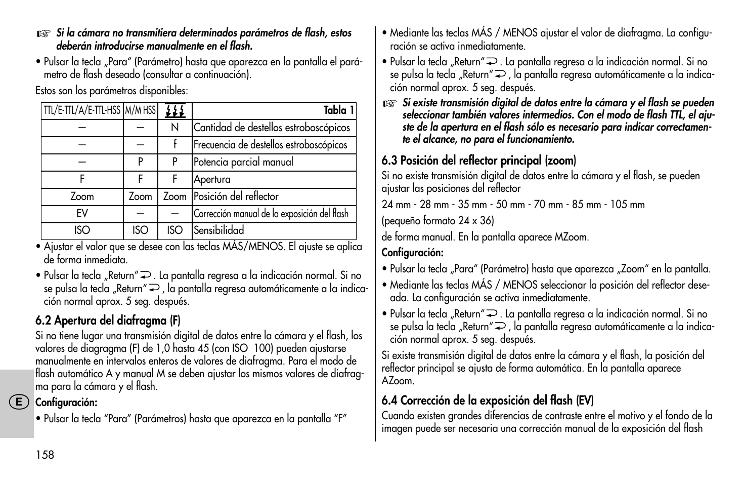 Metz MECABLITZ 58 AF-1 digital Canon User Manual | Page 158 / 190