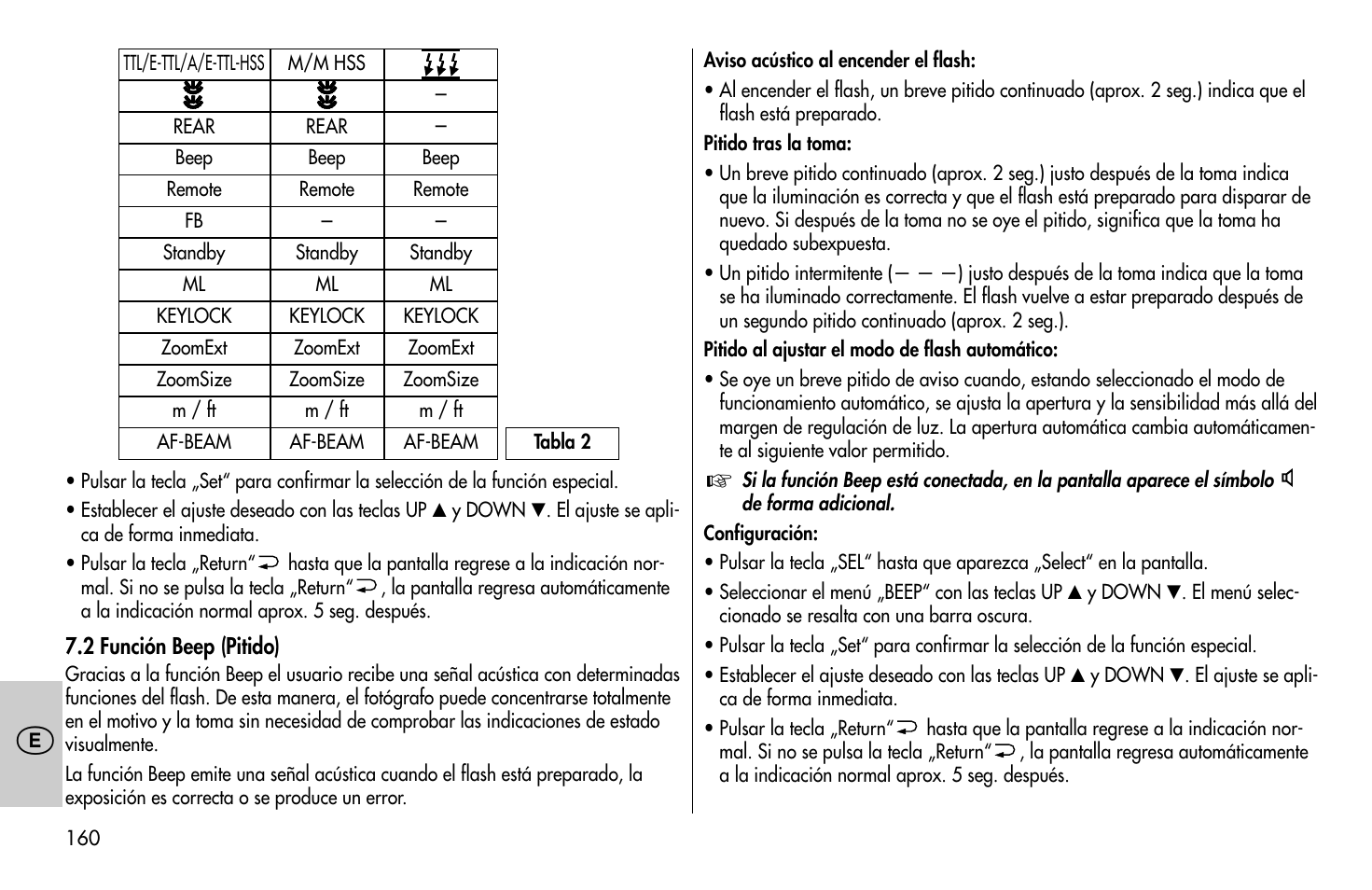 Metz MECABLITZ 58 AF-1 digital Canon User Manual | Page 160 / 190