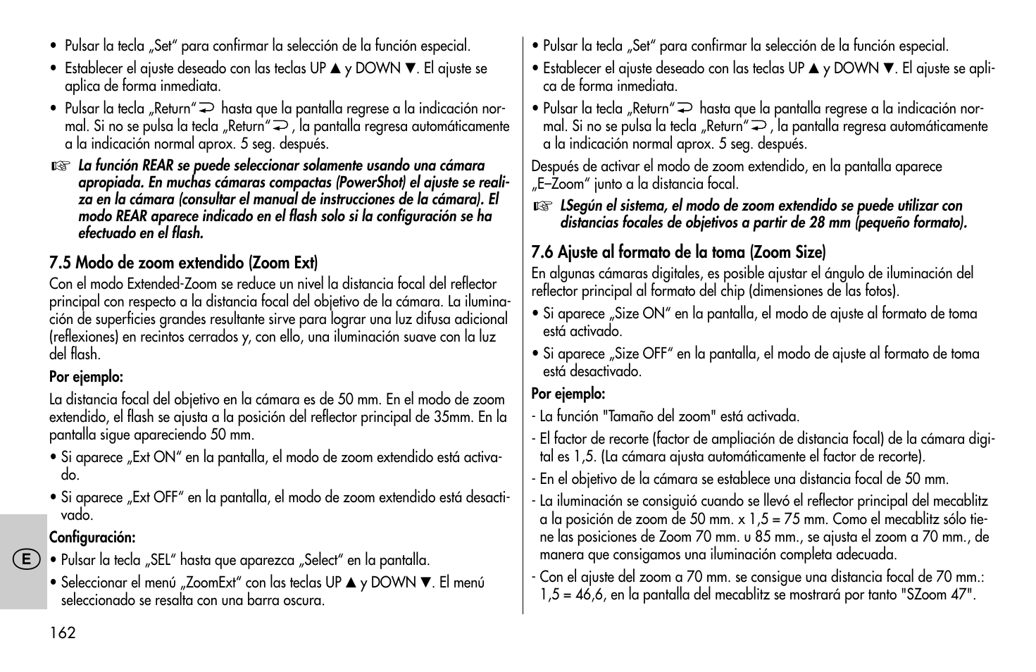 Metz MECABLITZ 58 AF-1 digital Canon User Manual | Page 162 / 190