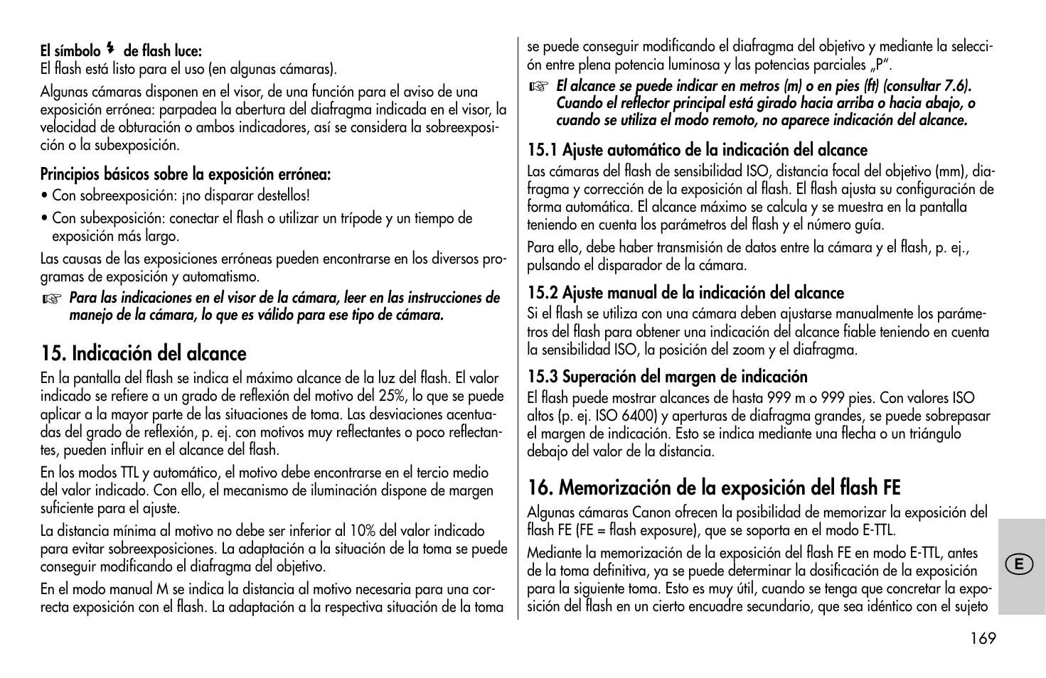 Metz MECABLITZ 58 AF-1 digital Canon User Manual | Page 169 / 190