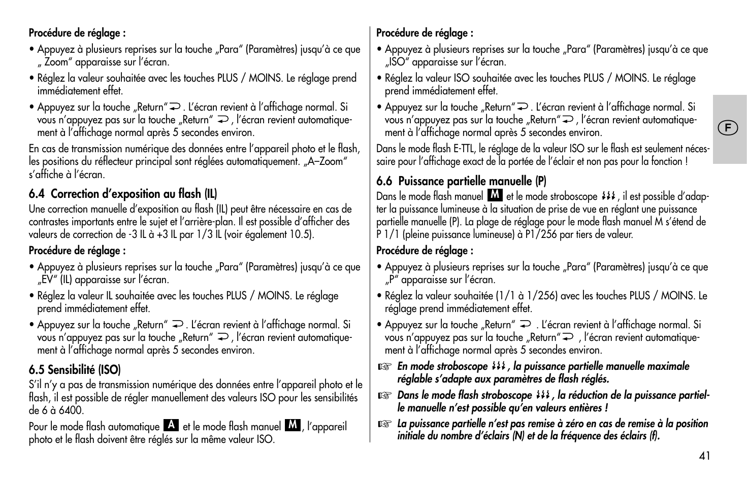 Metz MECABLITZ 58 AF-1 digital Canon User Manual | Page 41 / 190