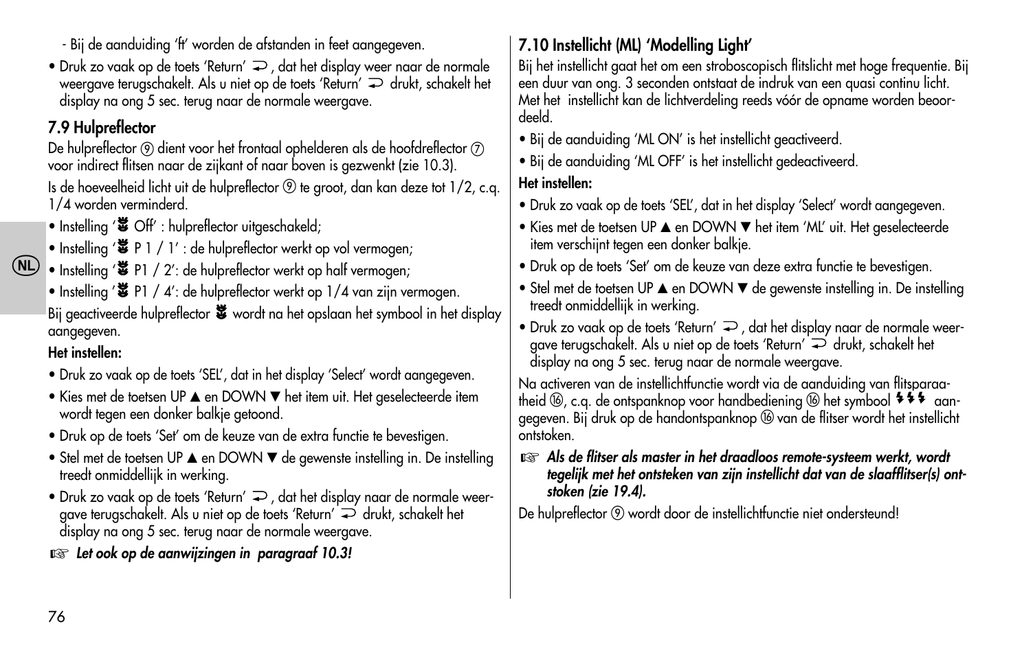 Metz MECABLITZ 58 AF-1 digital Canon User Manual | Page 76 / 190