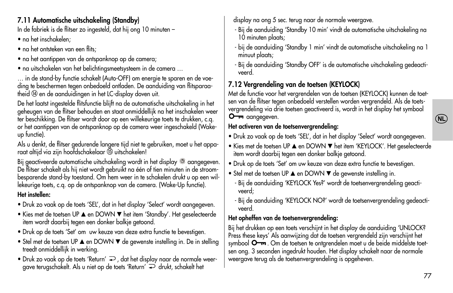 Metz MECABLITZ 58 AF-1 digital Canon User Manual | Page 77 / 190