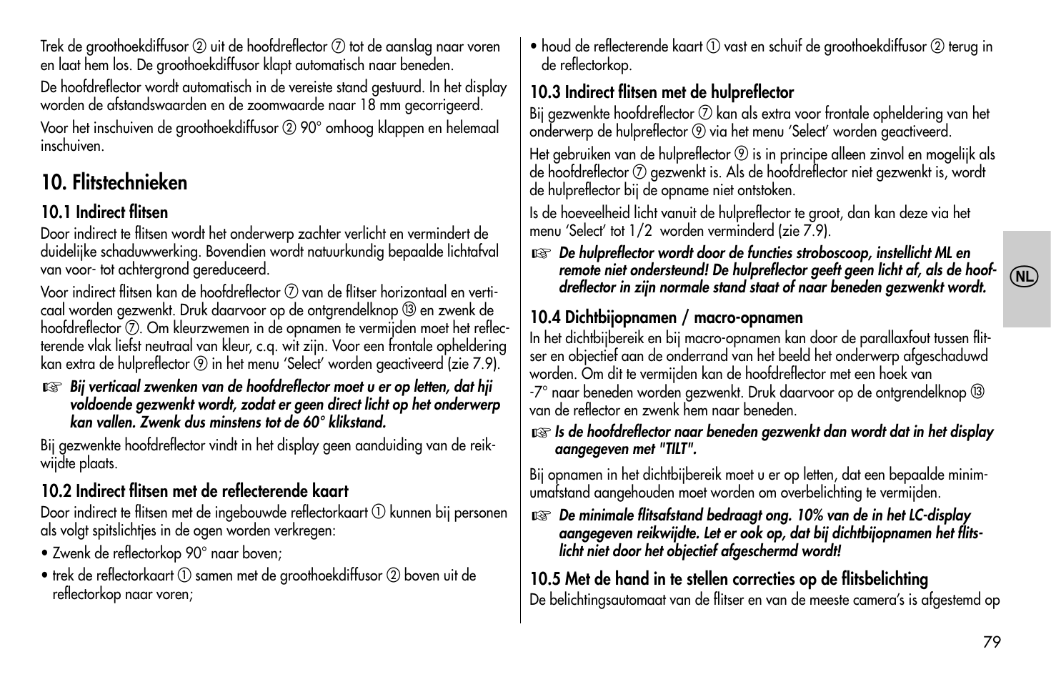 Metz MECABLITZ 58 AF-1 digital Canon User Manual | Page 79 / 190