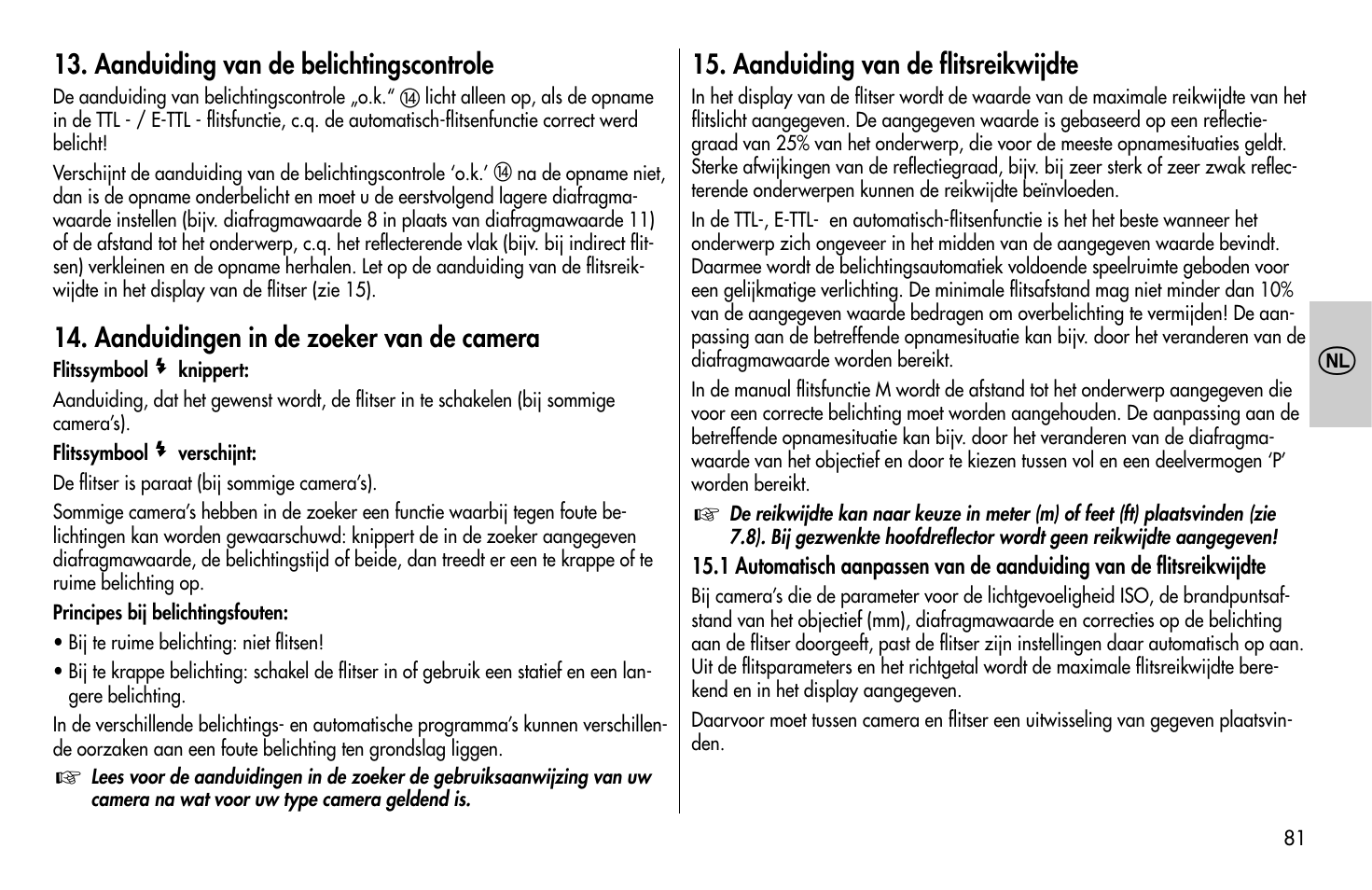 Metz MECABLITZ 58 AF-1 digital Canon User Manual | Page 81 / 190