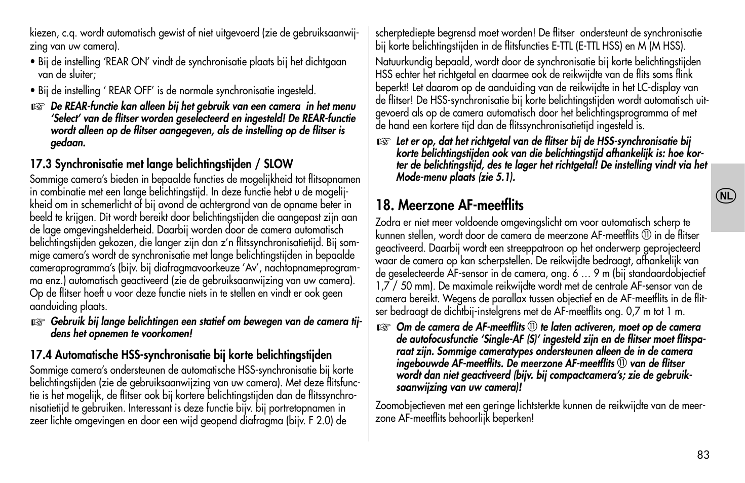 Metz MECABLITZ 58 AF-1 digital Canon User Manual | Page 83 / 190