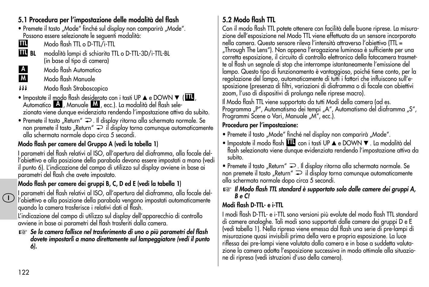 Metz MECABLITZ 58 AF-1 digital Nikon User Manual | Page 122 / 182