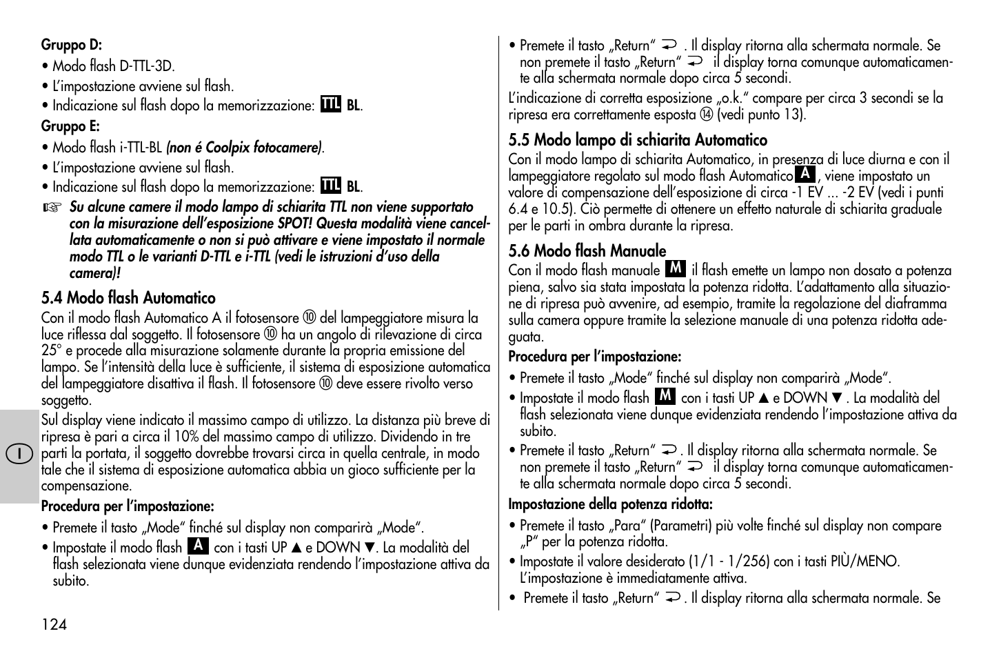 Metz MECABLITZ 58 AF-1 digital Nikon User Manual | Page 124 / 182