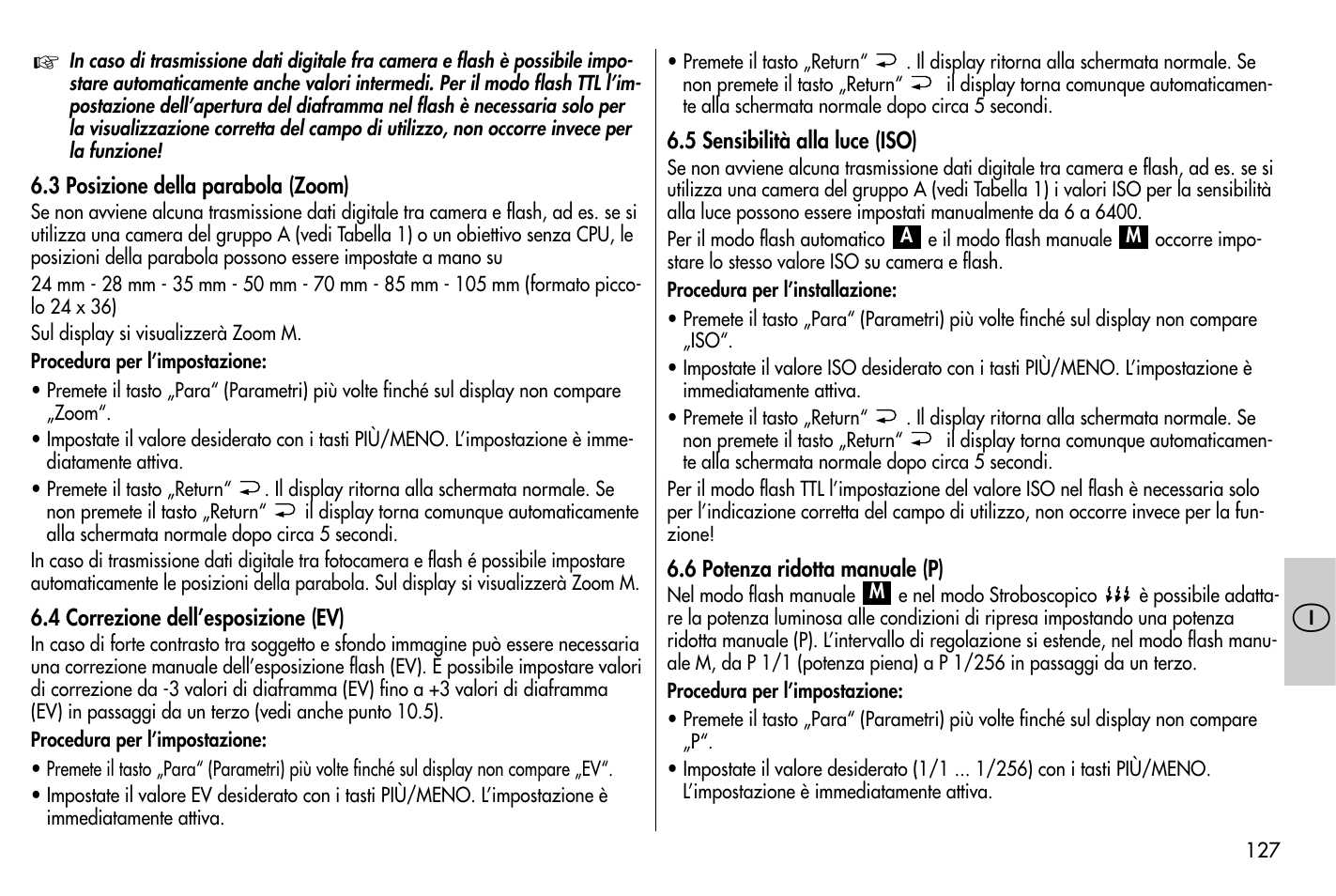 Metz MECABLITZ 58 AF-1 digital Nikon User Manual | Page 127 / 182