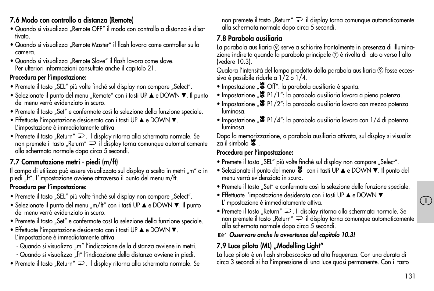 Metz MECABLITZ 58 AF-1 digital Nikon User Manual | Page 131 / 182