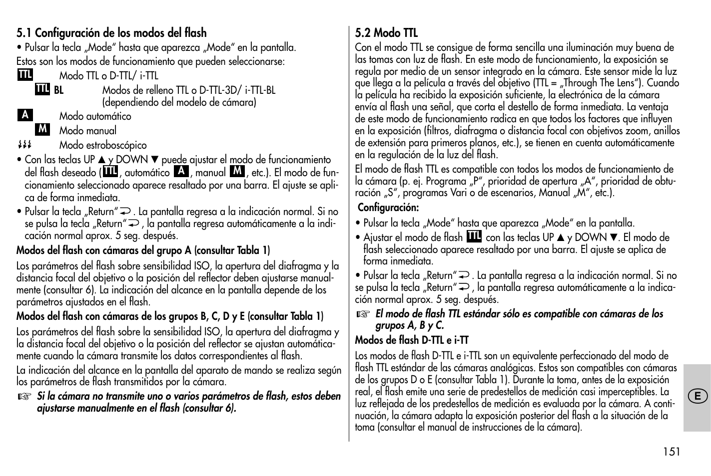 Metz MECABLITZ 58 AF-1 digital Nikon User Manual | Page 151 / 182