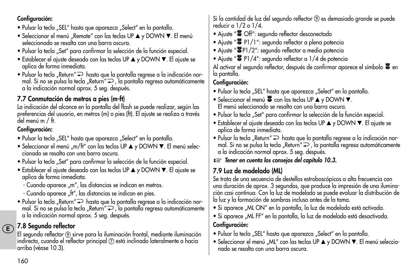 Metz MECABLITZ 58 AF-1 digital Nikon User Manual | Page 160 / 182