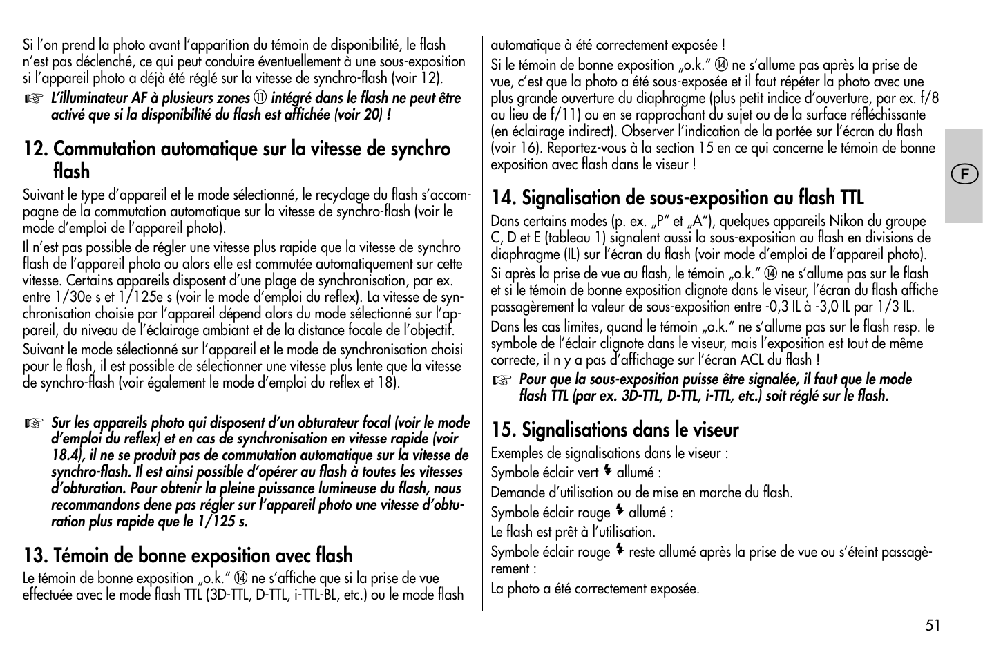 Metz MECABLITZ 58 AF-1 digital Nikon User Manual | Page 51 / 182