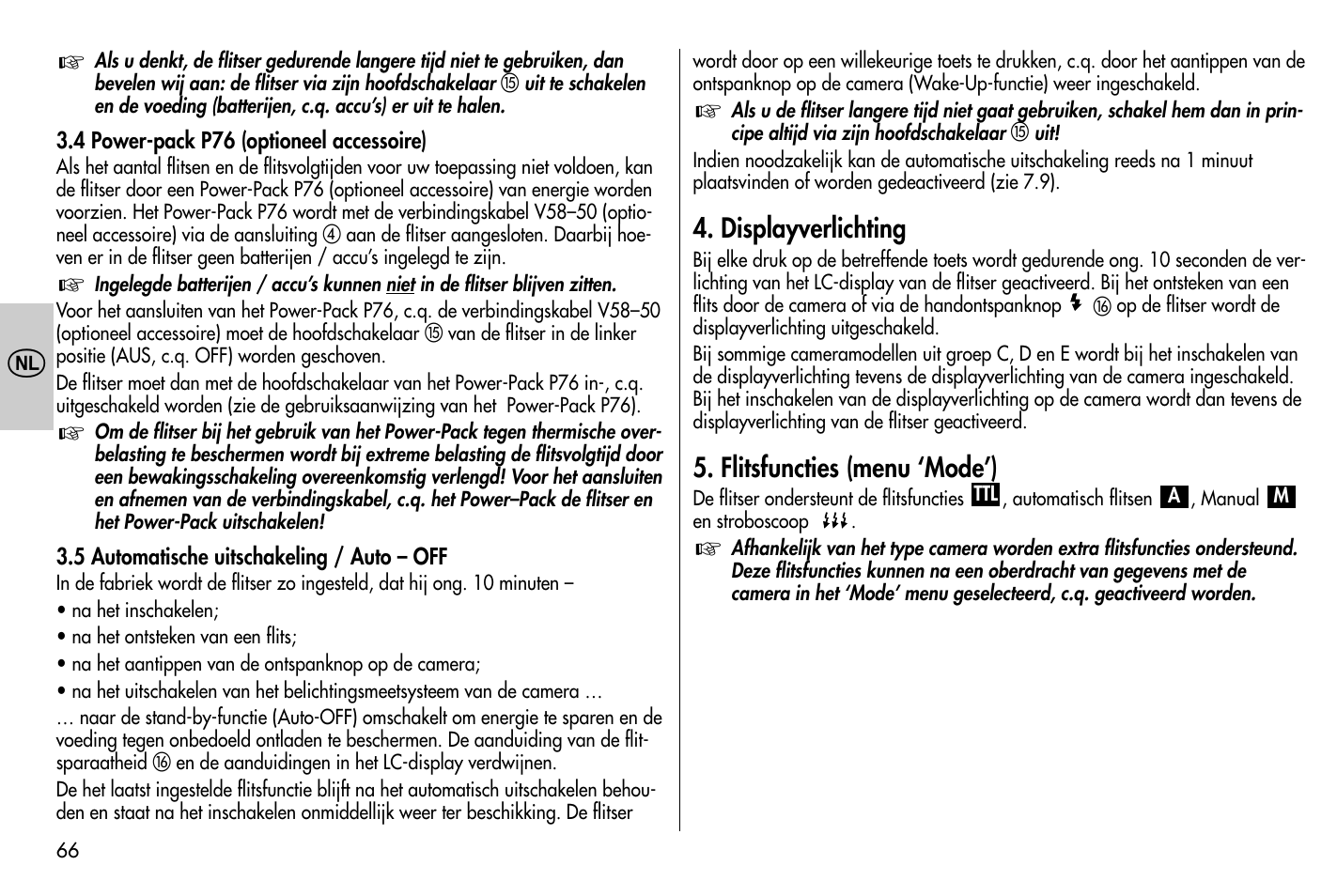 Metz MECABLITZ 58 AF-1 digital Nikon User Manual | Page 66 / 182