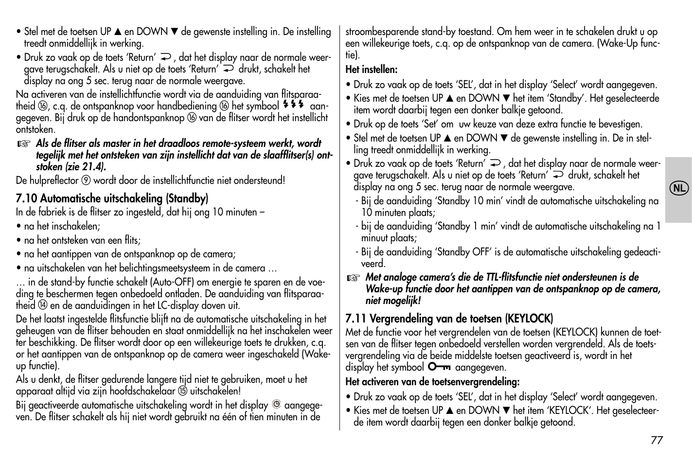 Metz MECABLITZ 58 AF-1 digital Nikon User Manual | Page 77 / 182